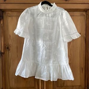 Kate, Spade, 100% cotton white blouse XXS